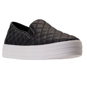 Skechers Double Up Street Slip On Sneakers Black Size 8